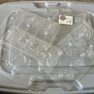 Set of 4 Vintage Christmas Candy Molds
